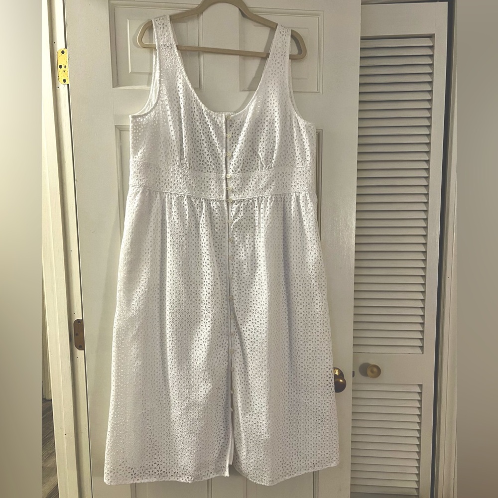 J. Crew eyelet midi dress